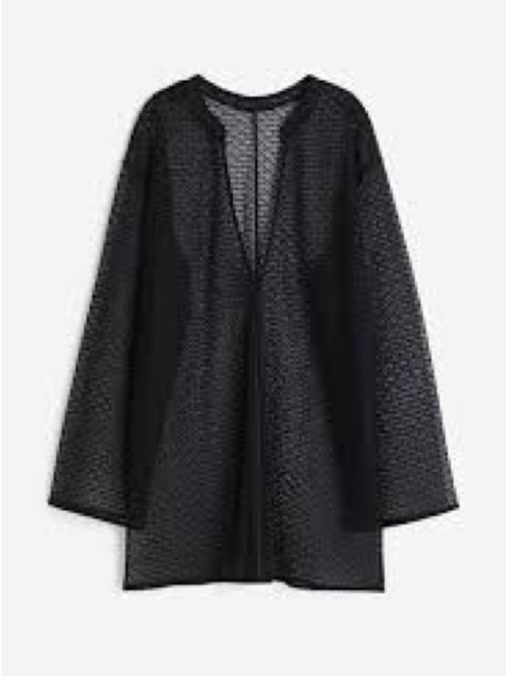 H&M Black Sheer Mesh Kimono Cover-Up